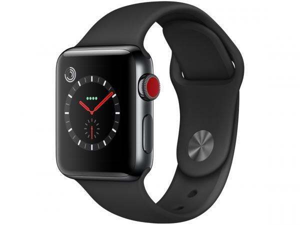 Tudo sobre 'Apple Watch Series 3 GPS + Cellular 38mm Wi-Fi - Bluetooth Pulseira Esportiva 16GB Caixa Aço'