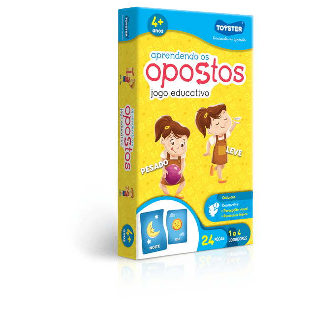 Jogo Aprendendo Opostos - Toyster 2050 - Xickos Brinquedos