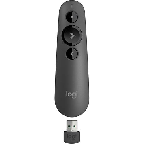 Apresentador Logitech R500 Sem Fio com Laser Pointer Conectividade Dupla