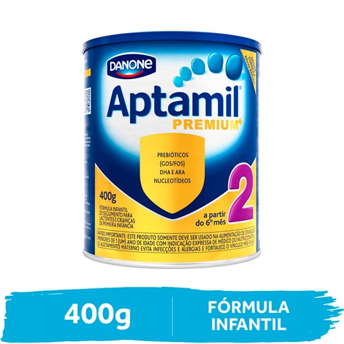 Aptamil Premium+ 2 400g Fórmula Infantil de Seguimento para Lactentes com Proteínas Lácteas a Partir de 6 Meses