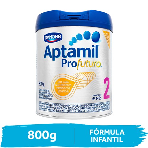 Aptamil Profutura 2 Fórmula Infantil de Seguimento para Lactentes e Crianças de Primeira Infância a Partir do 6 Mês com 800g