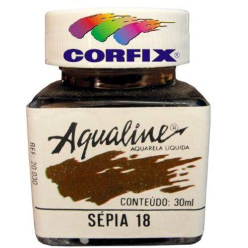 Aquarela Liquida Corfix Aqualine 030 Ml Sepia 20030.18