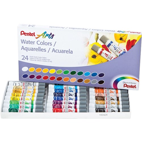 Aquarela Pentel Arts Estojo 24 Cores