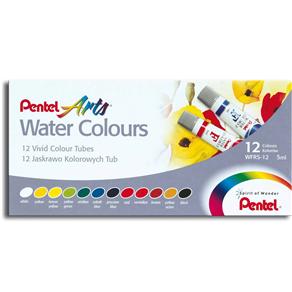 Aquarela Pentel Water Colours WFRS-12 - 12 Cores