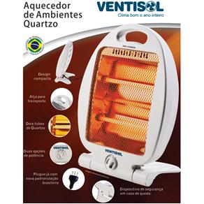 Aquecedor de Ambientes Quartzo 800w VENTISOL-AQ01 - 110V