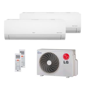Ar Condicionado Multi Split Inverter LG 16.000 BTUs (1x Evap HW 8.500 + 1x Evap HW 11.900) Quente/Frio 220V