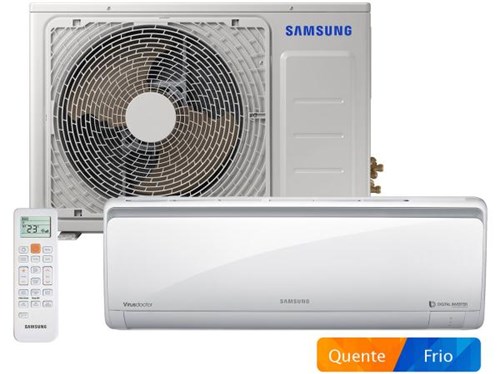 Ar-condicionado Split Samsung Digital Inverter - 18.000 BTUs Quente/Frio AR18MSSPBGM/AZ