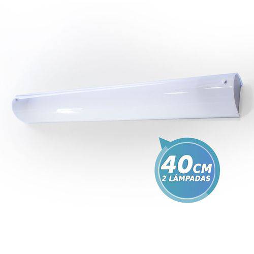 Arandela Camarim Led 40cm + 2 Lâmpadas Led E27 10w 6000k Bivolt