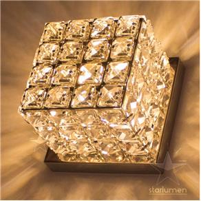 Arandela de Cristal Legítimo K9 Cubo Quadrada G9 ST4559