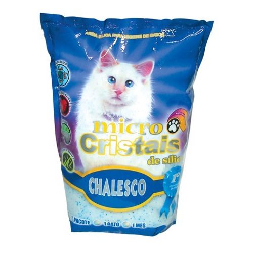 Areia Chalesco Micro Cristais de Sílica para Gatos 1,8 Kg 1,8kg