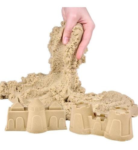 Areia de Modelar Massaareia Kinetic Sand 1,36kg Marrom Sunny