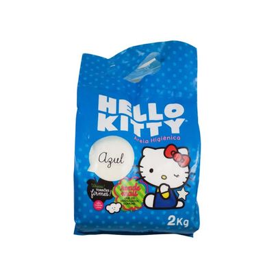 Areia Higiênica Hello Kitty Azul 2kg - Legana