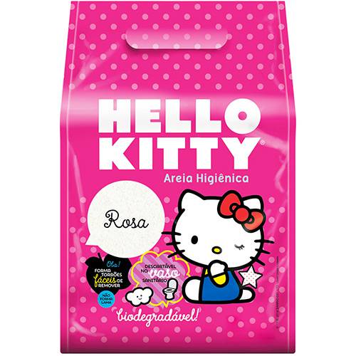Tudo sobre 'Areia Higiênica Hello Kitty Rosa - 2Kg'