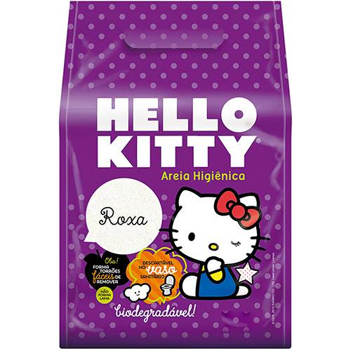 Tudo sobre 'Areia Higiênica Hello Kitty Roxa - 2Kg'
