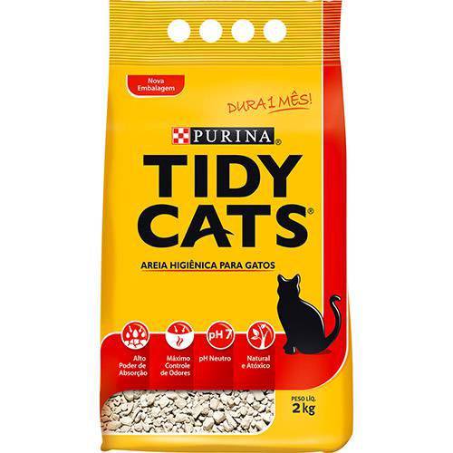 Areia Nestlé Purina Tidy Cats para Gatos - 2kg