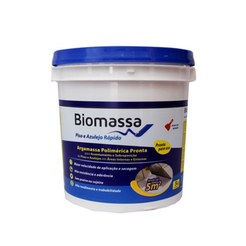 Argamassa Cerâmica Interno e Externo Branco 5kg Biomassa do Brasil
