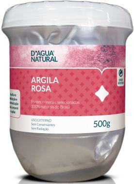 Argila Rosa D Agua Natural 500g - Dagua Natural