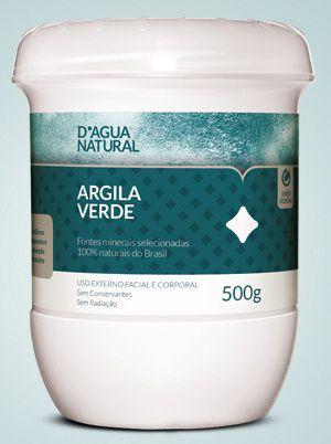 Argila Verde D Água Natural 500g - Dagua Natural