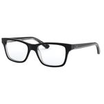 Armação Oculos Grau Ray Ban Junior Rb1536 3529 48 Preto Transparente Brilho