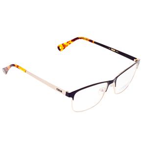 Armação para Óculos de Grau Unissex F6003 Forum - Preto/Dourado
