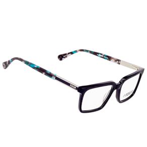 Armação para Óculos de Grau Unissex F6008 Forum - Preto/Demi Azul