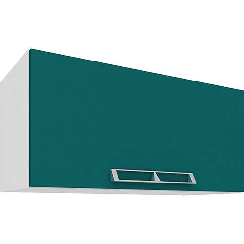 Tamanhos, Medidas e Dimensões do produto Armário Aéreo Art In Móveis Cz401 Basculante 1 Porta Branco/Verde - 33x70x31,6cm
