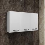 Armário Aéreo 3 Portas Etios Kaiki Móveis Branco