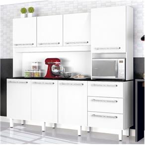 Armário de Cozinha 7 Portas 3 Gavetas Galaxy Zanzini - Branco