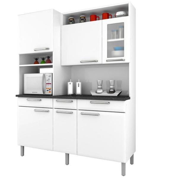 Armário para Cozinha com 1 Porta de Vidro Regina Itatiaia I3VG3-155 Branco Neve
