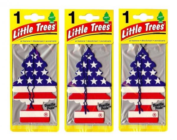 3 Aromatizantes para Carro Àrvore EUA - Little Trees