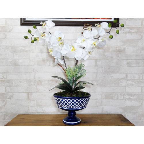 Tudo sobre 'Arranjo Orquídea Artificial com Vaso de Cerâmica'