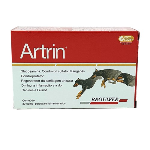 Artrin 30 Comprimidos Brouwer Condroprotetor Cães