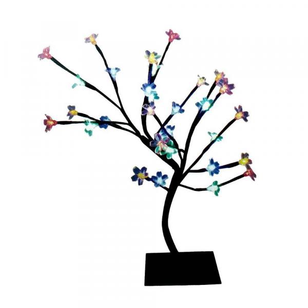 Tudo sobre 'Árvore Abajur Flor Cerejeira 32 Leds Coloridos com 40cm 127v - Yangzi'