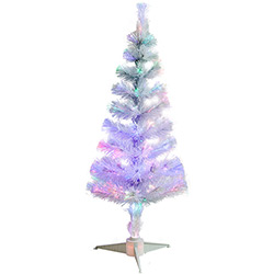 Árvore de Fibra Ótica 1m Christmas Traditions Branca