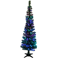🏷️【Tudo Sobre】→ Árvore de Fibra Ótica Verde  - 110V - Christmas  Traditions
