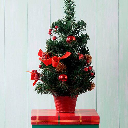Árvore de Mesa Decorada, 45cm - Christmas Traditions