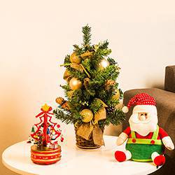 Árvore de Mesa Luxo no Natal 50cm - Orb Christmas