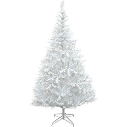 Árvore de Natal Branca com Pisca 2,1m 110v - Christmas Traditions