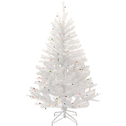 🏷️【Tudo Sobre】→ Árvore de Natal Branca com Pisca Colorido 2,1m 110v -  Christmas Traditions