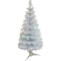 Tudo sobre 'Árvore de Natal Branca em Fibra Ótica 1m 75 Galhos 110V - Orb Christmas'