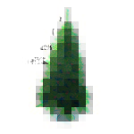 Árvore de Natal Cannes 240cm 1464 Hastes Verde