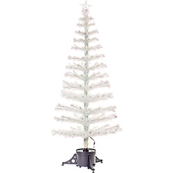 Árvore de Natal com Fibra Ótica Branca 1,5m 220v - Christmas Traditions