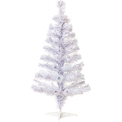 Árvore de Natal com Fibra Ótica Branca 1m 220v - Christmas Traditions