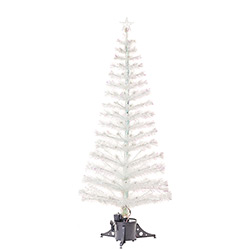 Árvore de Natal em Fibra Ótica 1,8m Branca - 110V - Christmas Traditions