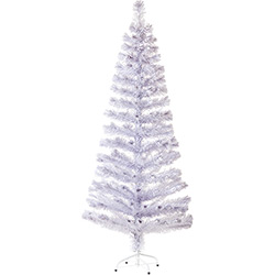 Árvore de Natal em Fibra Ótica Branca 1,80m 220v - Christmas Traditions