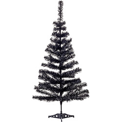 Árvore de Natal Tradicional Preta 1m - Christmas Traditions