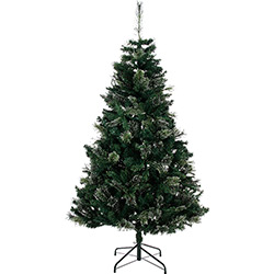 Tudo sobre 'Árvore de Natal Verde 1,8m com Floquinhos Prateados 880 Galhos Base Metálica - Orb Christmas'