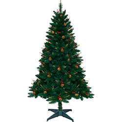 Árvore Decorada com Frutinhas 1,8m - Christmas Traditions