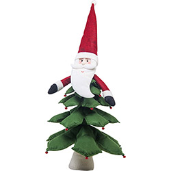 Tudo sobre 'Árvore Divertida com Papai Noel no Topo 50cm Christmas Traditions'