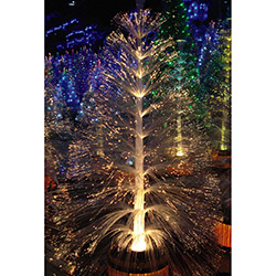 🏷️【Tudo Sobre】→ Árvores de Natal - Árvore de Fibra Ótica Branca Desfiada  92cm - 110V - Taschibra